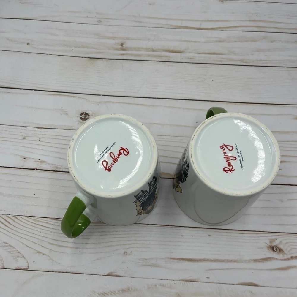 Set Of 2 PROUD MILITARY WIFE Coffee Mug Cup RONGRONG Oversized Art Mug Pair